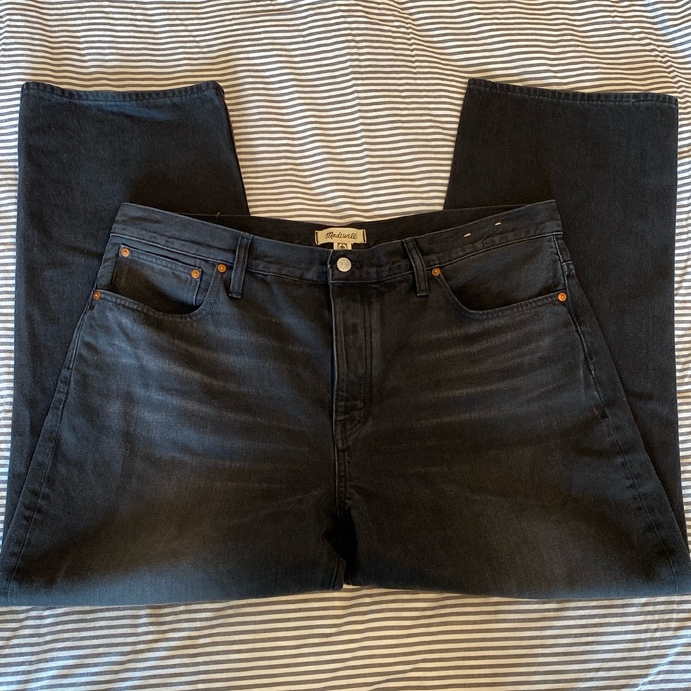 Madewell low slung straight jeans